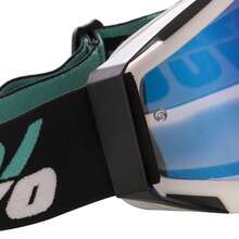 Motorcycle Goggles, Adjustable Strap Windproof Scratch Resistant Ventilated For Sports Cycling Snowboard - 黑白+黃 - 查看 5
