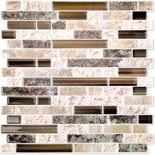 10 Sheet 12''x12'' Peel And Stick Backsplash Tile For Kitchen, Self-Adhesive Stick On Backsplash Laundry Bathroom Textured Vinyl Sticker Wall Tiles Smart Tile In Sandstone2 - 深藍色 - 查看 8