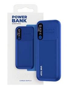 20,000 MAh Portable Battery With 3 USB Ports And Flashlight - 藍色 - 查看 2