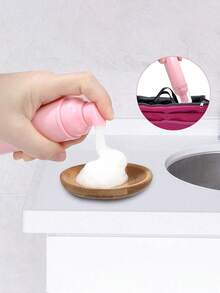 1/3/8/12 件（60 毫升，2 盎司）旅行泡沫泵瓶 - 透明塑料容器，可再填充，带分配泵，适用于洗面奶、睫毛洗发水和护肤品，便携式泡沫机，旅行配件，泡沫皂瓶空旅行泡沫分配器，适用于洗手液、睫毛洗发水、沐浴露家居浴室装饰秋季装饰返校，旅行必需品 - 彩色 - 查看 6