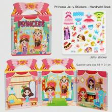 Reusable Sticker Books For Kids, 6 Sets Travel Removable Toddler Sticker Books For 3 4 5 Year Old Girls Boys Birthday Gifts Educational Learning Toys - Ocean & Zoo Animals