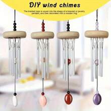 6 件天然木环，素色未加工光滑木环，适用于 DIY 工艺品、珠宝制作、手袋配件、装饰挂饰、手链饰物