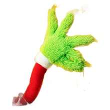 1pc Christmas Elf Body Tree Decor Arm, Fluffy Green Monster Elf Arm For Christmas Tree Decoration