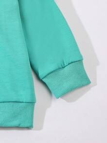 Set de 2 piezas Conjunto de ropa casual de otoño/invierno para niños, incluye chaqueta con estampado de letras y gráfico de dinosaurio 3D, y pantalones cómodos, adecuados para salidas, vacaciones y actividades al aire libre