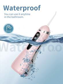 Irrigador oral portátil inalámbrico recargable con 3 modos, limpiador dental a chorro de agua apto para viajes y uso en el hogar