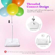 21ft Balloon Arch Stand Kit Free Combination In Width And Height E.G. 10ft X 7.5ft Convenient To Assemble And Disassemble