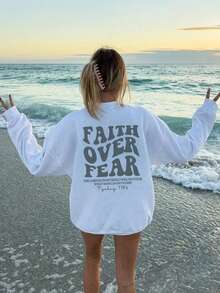 1pc Girls Casual Printed Pullover Crew Neck Sweatshirt, Autumn/Winter Student Young Clothing Long Sleeve Top - The Ultimate Crew Neck Sweatshirt Series Suitable For Every Young Trendsetter