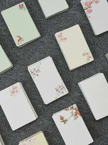 20 张空白 DIY 涂鸦卡 - 复古花卉设计，非常适合感谢信、婚礼请柬和节日祝福（圣诞节、母亲节、情人节）、明信片、礼物 - 彩色 - 查看 3