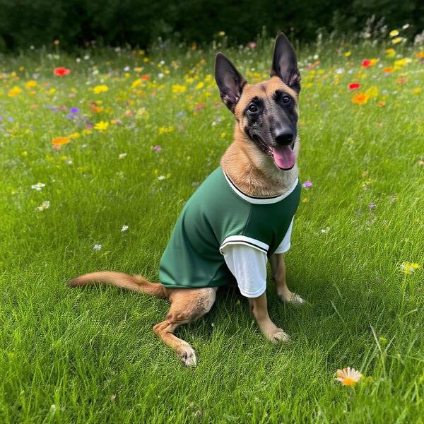 2-In-1 Breathable Mesh Pet T-Shirt, Basketball Jersey Style For Large Dogs, Stretchy & Machine Washable Polyester Tee, Suitable For Outdoor & Indoor Wear (Mastiff, Golden Retriever, German Shepherd, Border Collie, Shiba Inu)