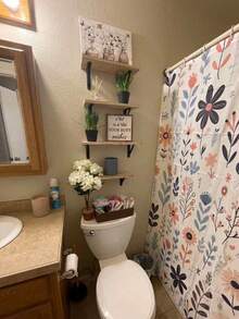 1 Peça Prateleira de Armazenamento de Parede, Estilo Rústico, Prateleira Flutuante de Madeira para Decoração de Parede, Armazenamento de Banheiro e Quarto, Estante de Livros da Sala de Estar