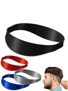 1/2 件硅胶沙龙理发指南颈部修剪模板和理发指南 DIY 发型尺子工具 - 彩色 - 查看 4