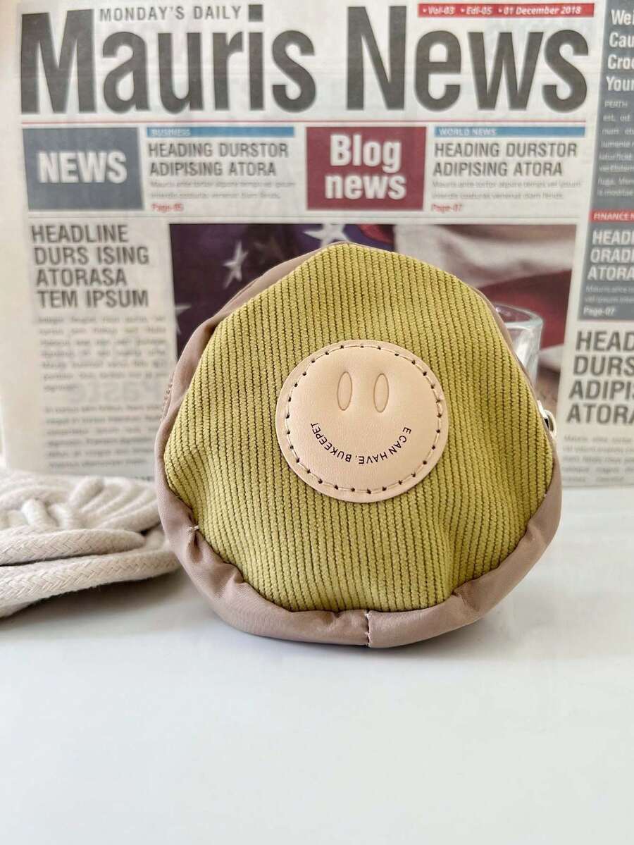 1 件便携式迷你耳机盒多功能零钱包紧凑简约设计马卡龙色拉链迷你袋适合作为女士手提包饰品钱包迷你钱包钱包钱包腕包钱包旅行钱包零钱包 - 彩色 - 查看 1