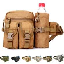 Multifunctional Waist Bag Shoulder Belt Bottle Holder - 黑與白 - 查看 4