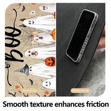 1 pieza Felpudo de Halloween, estampado abstracto de fantasma, animal y calabaza de dibujos animados, antideslizante de diatomita, alfombra de cocina, felpudo, alfombra rectangular impresa en 3D, adecuada para sala de estar, dormitorio, pasillo, baño, lavandería, decoración del hogar interior y exterior - Multicolor - Ver 6