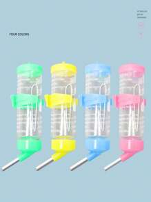 1pc Stainless Steel Anti-Leakage Ball Bearing Water Dispenser, Hanging Water Bottle - (Color Random) - For Your Pet's Hydration, Vibrant Color, Durable And Easy To Clean, Suitable For Hamsters, Rabbits And Other Small Pets