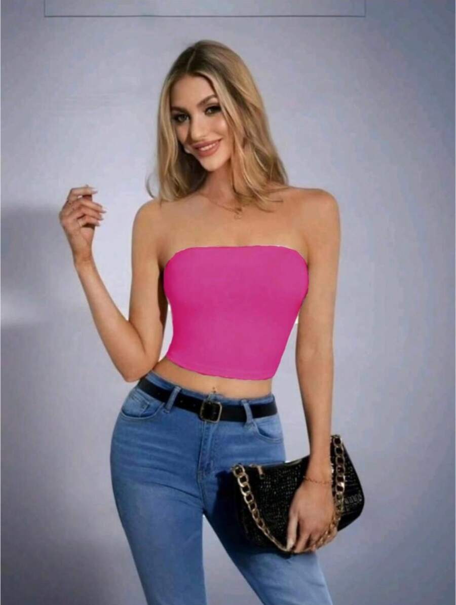 Women Tops - Hot Pink - View 1