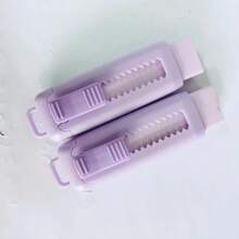 4 件鲜艳的马卡龙色橡皮擦 - 创意卡通设计，耐用的矩形形状，易于滑动，适用于学校和办公文具、学校用品、返校