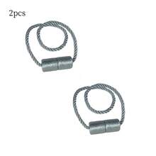 Creative No-Drill Iron Window Tie Bands, High Magnetic Force Magnetic Woven Simple Magnetic Suction Cylindrical & Conical Curtain Tie Backs