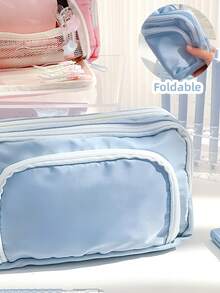 Large Capacity Pencil Case, Stationery Bag, Pencil Box, Big Pencil Case, Handheld Pencil Box, Stationery Box, Cosmetic Bag, Cosmetic Case, Portable Gift Suitable For Office, School, Teens, Girls, Boys , Back To School Gifts