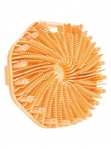 1pc Polygonal Silicone Whirlwind Shower Brush, Portable Massage Brush, Shower Brush, Shower Brush, Shampoo Brush,Silicone Body Scrubber, Exfoliating Body Wash Scrubbers Exfoliator, Shower Body Brush For Effective Showering Exfoliation And Gentle Massage