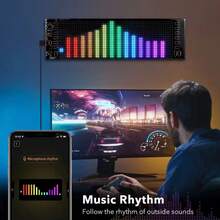 USB 5V Flexible RGB Addressable Devil Eyes LED Matrix Pixel Panel Information Signage - 16 x 94 píxeles (59,5 cm x 12 cm) - Ver 5