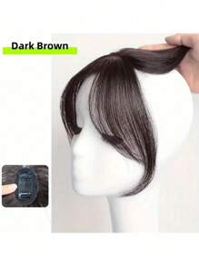 Elegant 3D Super Thin Synthetic Hairpiece, With Bangs, Natural Look, Clip-In Bangs, For Daily Wear, Party