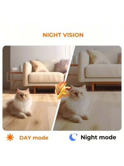 1pc Mini Spy Stealth Surveillance Camera Motion Detection Night Vision 1080P HD, Indoor Monitoring Of Pets/Children/Nannies, Application Control, Convenient Installation, No Battery Required. view 8