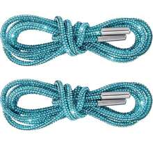 1 对水晶莱茵石鞋带，圆形闪光运动鞋鞋带，闪亮钻石鞋带，长度 120 厘米（约 47.24 英寸） - 彩色 - 查看 20