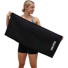 Small Microfibre Gym Towel With Zip Pocket MultiPurpose Microfibre Towel Exercise Towels 40x90cm Microfiber Gym Sport Towel Gym Towels Sweat Towels Sports Towel Workout Towel Black