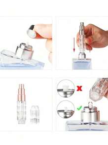 3 件 5ml 香水喷雾瓶可再填充便携式旅行瓶香水雾化器液体容器，适用于化妆品，方便持久的旅行必需品，送礼的理想选择香水瓶