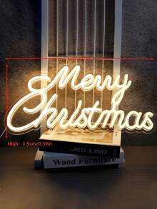 彩色裝飾霓虹燈 LED 燈牌 USB 供電 便攜易用 可選字句包括「Merry Christmas」、「Love」、「Happy Birthday」、「Let's Party」、「Marry Me」、「Baby」、「Boy Or Girl」、「Cheers To Love」等 - 彩色 - 查看 3