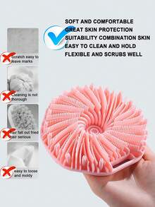 1pc Polygonal Silicone Whirlwind Shower Brush, Portable Massage Brush, Shower Brush, Shower Brush, Shampoo Brush,Silicone Body Scrubber, Exfoliating Body Wash Scrubbers Exfoliator, Shower Body Brush For Effective Showering Exfoliation And Gentle Massage