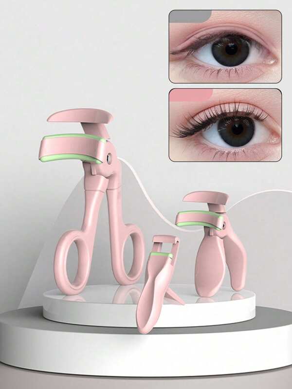 3pcs/Set Wide Angle Eyelash Curler, Non-Pinching Portable Beginner Partial Eyelash Curler