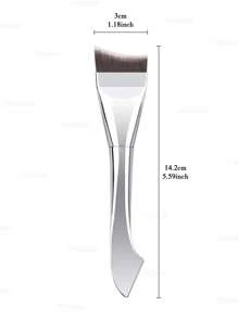 1 Stück ultra-flacher Grundierungs- und Gesichtsmasken-Pinsel, doppelseitiges multifunktionales Make-up-Tool für Anfänger, um mühelos ein selbstbewusstes Aussehen zu kreieren