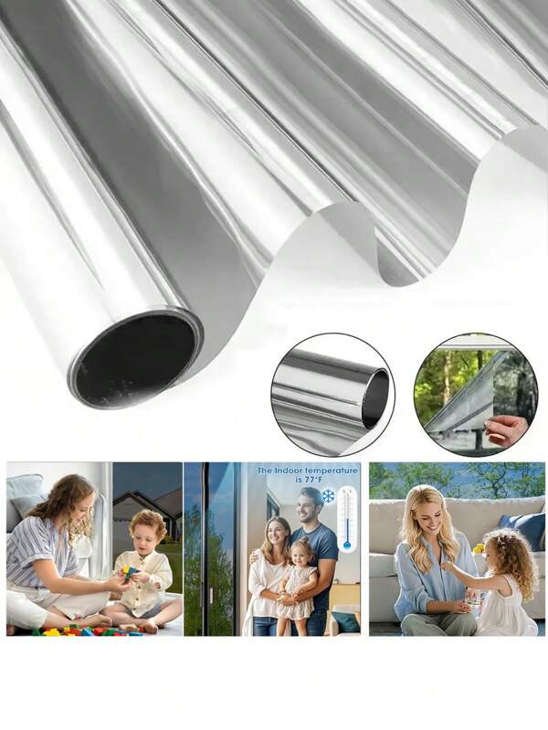 1pc Baby Room Decor, Baby Room Window Heat Insulation Film, Single-Way Vision Glass Film For Home Use