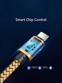 1条USB-C快速充电线[3.3英尺/6.6英尺/10英尺] USB-A转C尼龙编织充电线，兼容三星Galaxy S25 S24 S23 S22 S21 S10、Note 20 10 9 A51 G8 G7、Pixel及其他USB-C设备 - 玫瑰金 - 查看 5