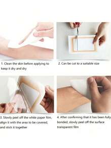 Silicone Scar Sheets - Gentle, Washable, Reusable, Suitable For Surgical Scars, C-Section Scars And Keloid Scars - Soft, Breathable, Waterproof Silicone Scar Sheets, Effective Scar Management