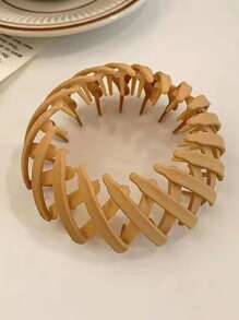 1pc Matte Bird Nest Hair Bun Maker, Suitable For High Ponytail, Bun Hairstyle, Party Dress, Daily Wear, All Seasons, Ponytail Holders, Hair Elastics, Hair Rubber Bands, Scrunchies, Hair Rope, Elastic Hair Tie, Hair Accessories, Home Beauty Women Accessory Gifts ,Head Piece