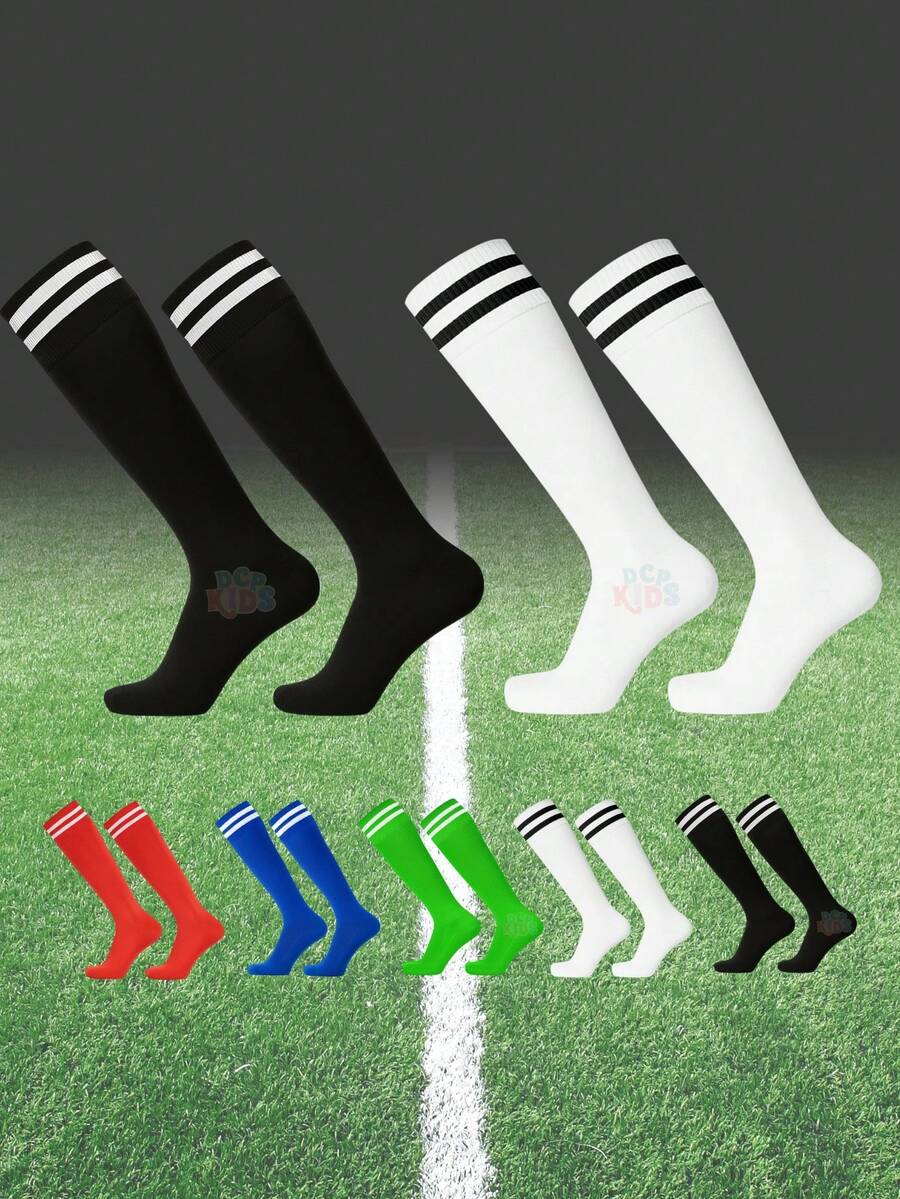 DCP Kids Kit Of 2 Pairs Of Assorted Children's Football Socks, 3 To 12 Years Old, Boys, School - Nhiều màu - Xem 1