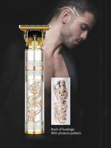 Kemei 男士二合一无线理发器 | 科美 KM-762，USB-C 快速充电，耐用合金材质，一体式修剪器 | 胡须/理发/鬓角，旅行美容套装 - 父亲节礼物推荐，T9 风格礼盒