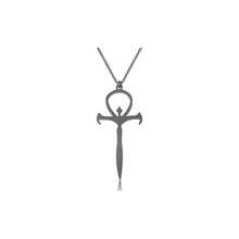 LBSBO Vampire Ankh Pendant Necklace Stainless Steel Vampire Cross Symbol Jewelry - trắng - Xem 1