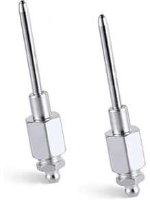 2pcs Grease Needle Nozzles, Aluminum Alloy Grease Needle For Grease Gun Needle Lubricator Adapter Grease Fitting Tool For Narrow Spaces And Deep Holes Metal