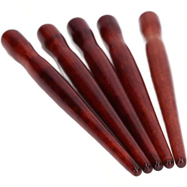 5Pcs Dip Pen Nib Holder 5.91in Comic Pen Nib Holder Drawing Dip Pen Handle Red Wood Color