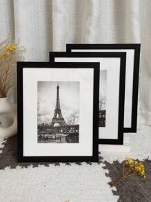 3 件套相框 | 可竖放或悬挂 | 可竖放/横放 | 适合任何装饰及照片主题 | 礼品及节日装饰 | 黑白 | 4 种尺寸：10x15cm、15x20cm、20x25cm、A4 家居装饰配件纪念相框