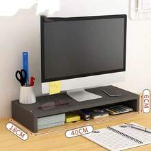 Computer Monitor Riser Stand, Office Desk Keyboard Storage Organizer Shelf, Desktop Pad - Multicolor - View 10