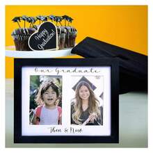 Then And Now Graduation Picture Frame, Double 4x6 Photo Frame, Class Of 2025, School Picture Frame Pre-K To 12 Display, Grad Party Decor, Gifts - Multicolor 244 - View 4