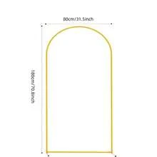1 conjunto de kits de arco retangular dourado/preto, adequado para aniversários, casamentos, chás de panela, cerimônias de formatura, aniversários, batizados, jardins de verão, estandes de flores, festas temáticas, cenários, decorações para casa, Halloween, Natal e Ação de Graças. - Ouro - Ver 11