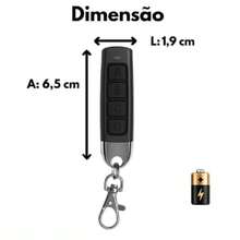 Controle de Portão Eletrônico universal fixed code remote Slim 433.92MHz 4 em 1 - Multicolorido - Visão 9