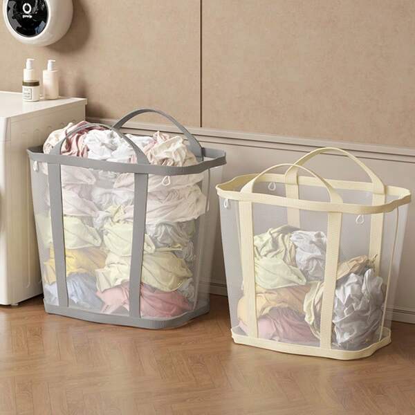 Großer wandmontierter Wäschekorb, Haushalt Hochkapazitäts-Badezimmer Wäscheaufbewahrungskorb, Spielzeug Organizer Behälter