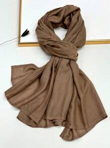 1 szt. Prosta, jednokolorowa, miękka i przyjazna dla skóry chusta na głowę, oddychająca, do codziennego noszenia, elegancka chusta na głowę do sukienki